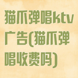 猫爪弹唱ktv广告(猫爪弹唱收费吗)