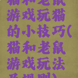 猫和老鼠游戏玩猫的小技巧(猫和老鼠游戏玩法及规则)