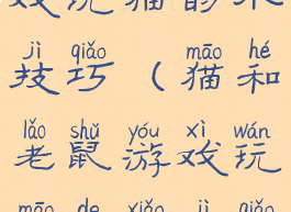 猫和老鼠游戏玩猫的小技巧(猫和老鼠游戏玩猫的小技巧有哪些)