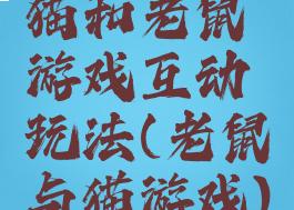 猫和老鼠游戏互动玩法(老鼠与猫游戏)