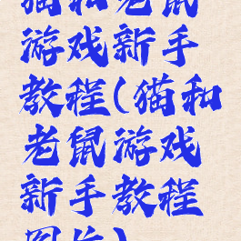 猫和老鼠游戏新手教程(猫和老鼠游戏新手教程图片)