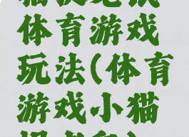 猫捉老鼠体育游戏玩法(体育游戏小猫捉老鼠)