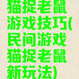 猫捉老鼠游戏技巧(民间游戏猫捉老鼠新玩法)