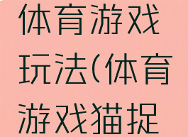 猫抓老鼠体育游戏玩法(体育游戏猫捉老鼠玩法)