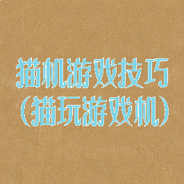 猫机游戏技巧(猫玩游戏机)