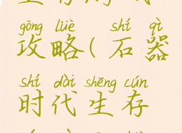 石器时代生存游戏攻略(石器时代生存游戏攻略视频)