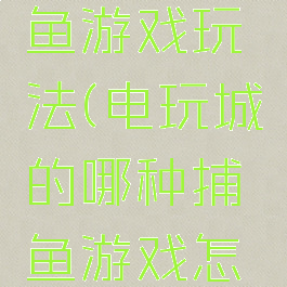 电玩城打鱼游戏玩法(电玩城的哪种捕鱼游戏怎么玩的)