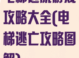 电梯逃脱游戏攻略大全(电梯逃亡攻略图解)
