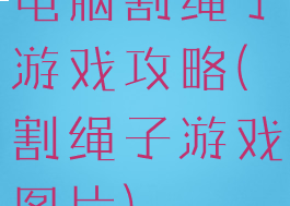 电脑割绳子游戏攻略(割绳子游戏图片)