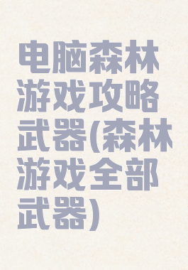 电脑森林游戏攻略武器(森林游戏全部武器)