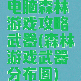 电脑森林游戏攻略武器(森林游戏武器分布图)