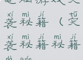 电脑游戏突袭秘籍(突袭秘籍秘籍大全)