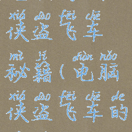 电脑游戏侠盗飞车秘籍(电脑侠盗飞车的秘籍)