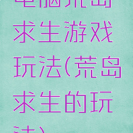 电脑荒岛求生游戏玩法(荒岛求生的玩法)