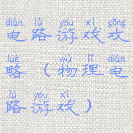 电路游戏攻略(物理电路游戏)