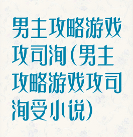 男主攻略游戏攻司洵(男主攻略游戏攻司洵受小说)