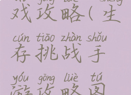 生存手游戏攻略(生存挑战手游攻略图解)