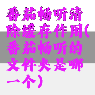 番茄畅听清除缓存作用(番茄畅听的文件夹是哪一个)