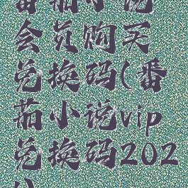 番茄小说会员购买兑换码(番茄小说vip兑换码2021)