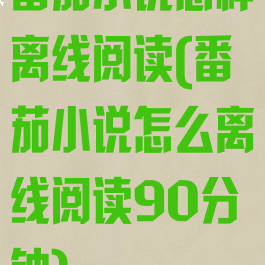 番茄小说怎样离线阅读(番茄小说怎么离线阅读90分钟)