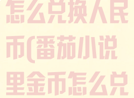 番茄小说金币怎么兑换人民币(番茄小说里金币怎么兑换现金)