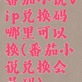 番茄小说vip兑换码哪里可以换(番茄小说兑换会员码)