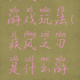 疾风之刃游戏玩法(疾风之刃是什么游戏)