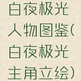 白夜极光人物图鉴(白夜极光主角立绘)