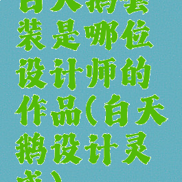 白天鹅套装是哪位设计师的作品(白天鹅设计灵感)