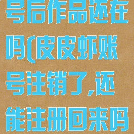 皮皮虾注销账号后作品还在吗(皮皮虾账号注销了,还能注册回来吗?)