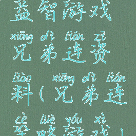 益智游戏兄弟连资料(兄弟连策略游戏)