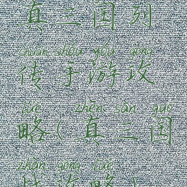 真三国列传手游攻略(真三国战攻略)