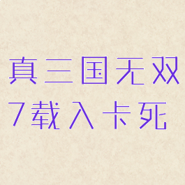 真三国无双7载入卡死