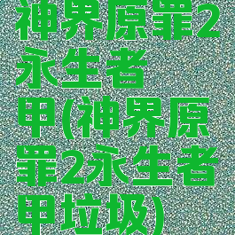 神界原罪2永生者铠甲(神界原罪2永生者铠甲垃圾)