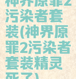 神界原罪2污染者套装(神界原罪2污染者套装精灵死了)