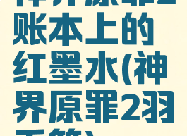 神界原罪2账本上的红墨水(神界原罪2羽毛笔)