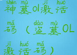 神墓ol激活码(盗墓OL激活码)