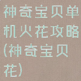 神奇宝贝单机火花攻略(神奇宝贝花)