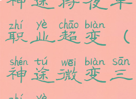 神途将夜单职业超变(神途微变三职业)