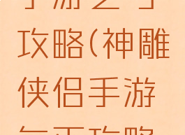 神雕侠侣手游乞丐攻略(神雕侠侣手游乞丐攻略视频)