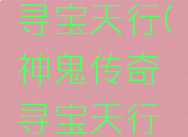 神鬼传奇寻宝天行(神鬼传奇寻宝天行网)