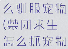 禁闭求生怎么驯服宠物(禁闭求生怎么抓宠物)