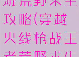 穿越火线手游荒野求生攻略(穿越火线枪战王者荒野求生)