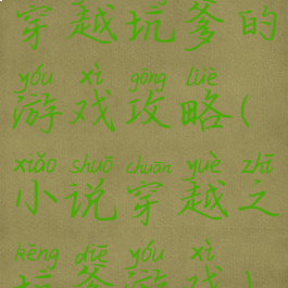 穿越坑爹的游戏攻略(小说穿越之坑爹游戏)