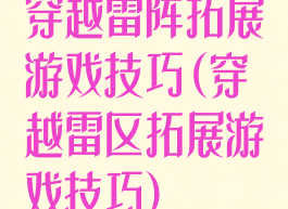 穿越雷阵拓展游戏技巧(穿越雷区拓展游戏技巧)