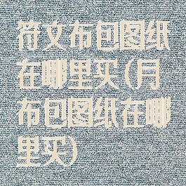 符文布包图纸在哪里买(月布包图纸在哪里买)