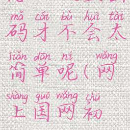 网上国网怎么设置密码才不会太简单呢(网上国网初始密码是多少)