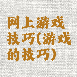 网上游戏技巧(游戏的技巧)