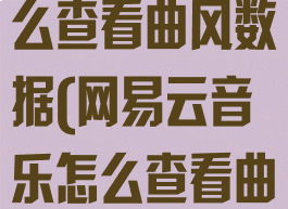 网易云音乐怎么查看曲风数据(网易云音乐怎么查看曲风数据记录)