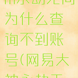 网易大神绑定steam永劫无间为什么查询不到账号(网易大神永劫无间怎么看id)